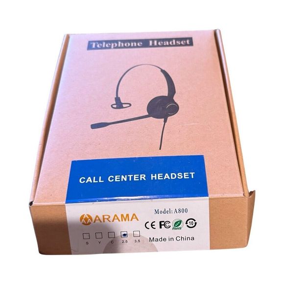 🔥HP🔥Arama A800 Noise Cancelling & Audio Controls Call Center USB Wired Headset - Picture 11 of 13